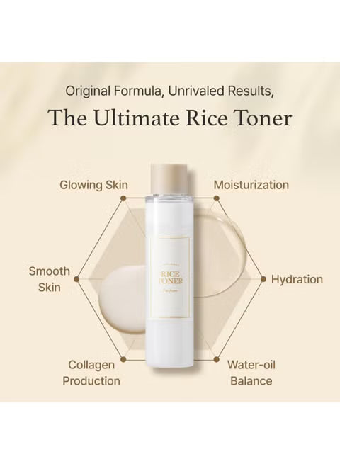 I'm From Rice Toner with Niacinamide, Korean Essence for Hydration, Glowing Skin, Vegan, Fragrance-Free