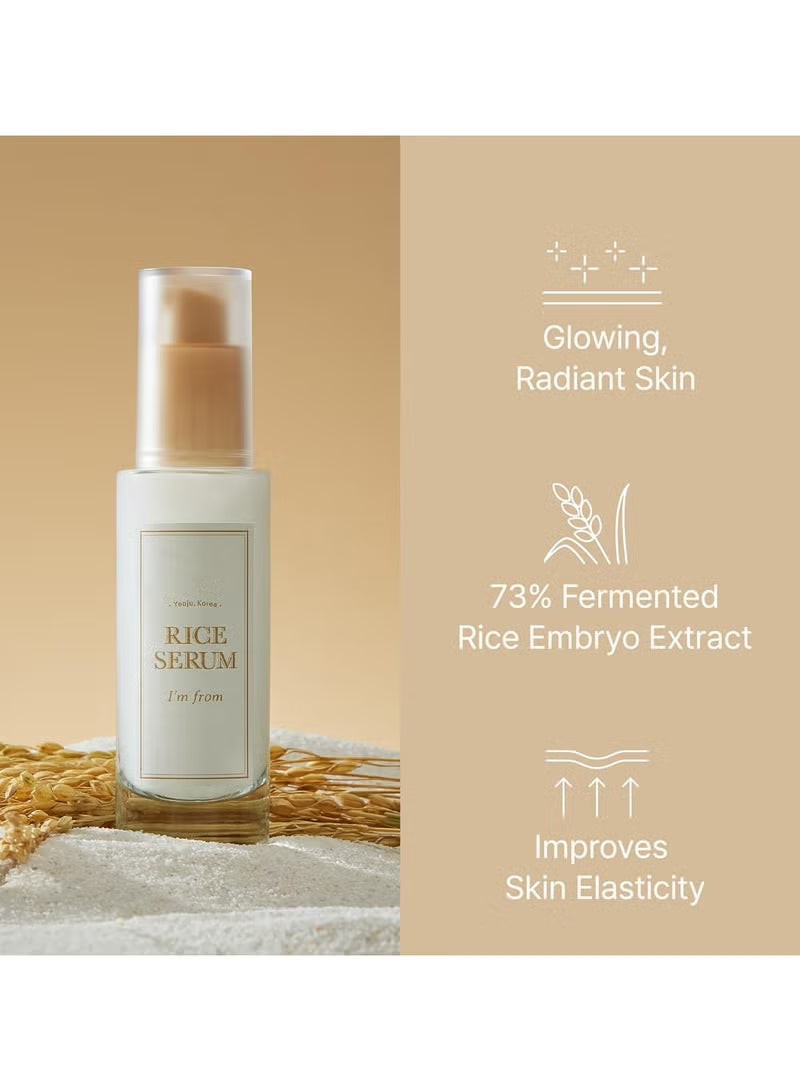 I'm From Rice Serum 73% Fermented Rice Embryo Extract, Niacinamide, Hydrating 30ml