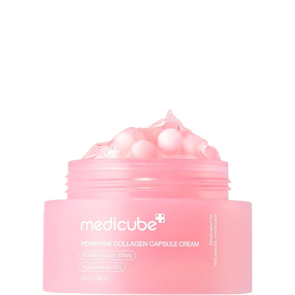 Medicube Salmon DNA PDRN Pink Collagen Capsule Cream, Face Moisturizer  Lightweight Moisturizing Cream