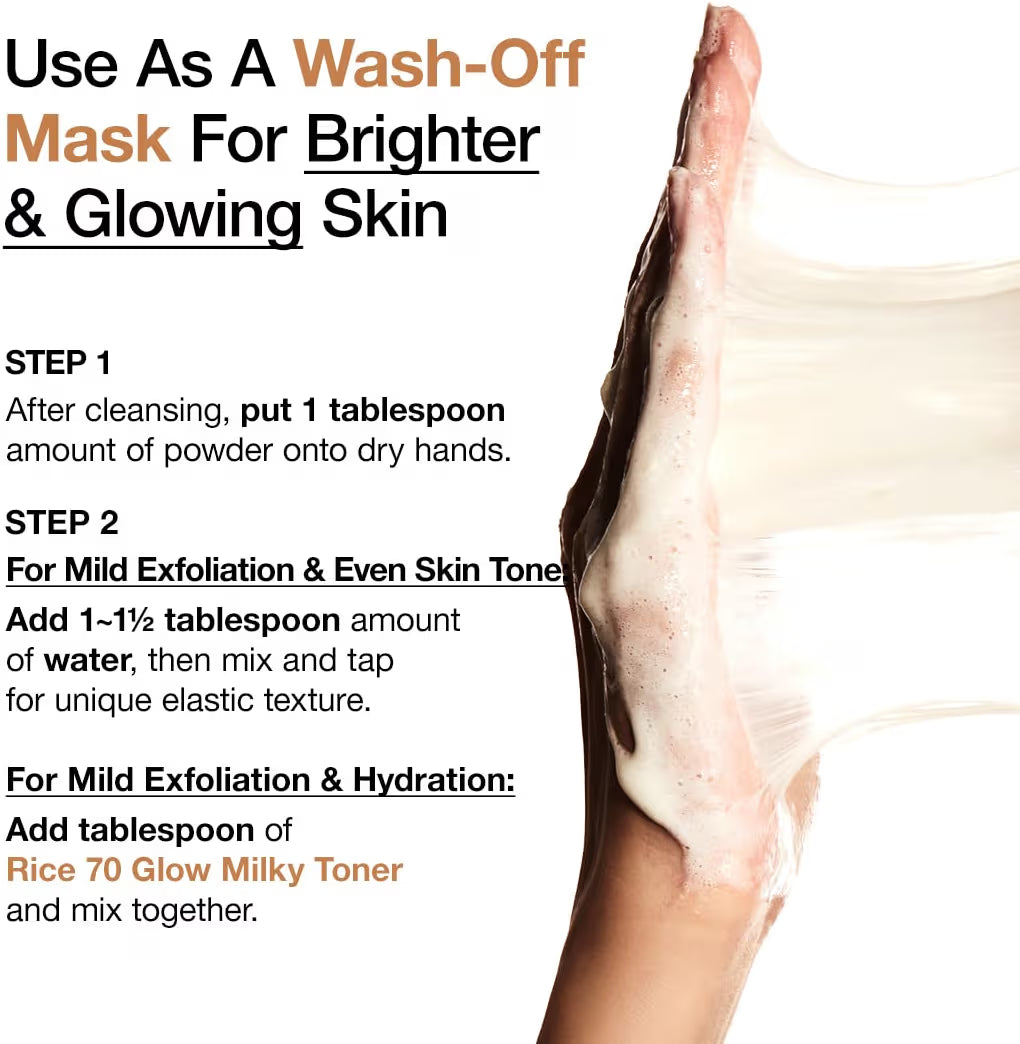 ANUA Rice Enzyme Brightening Cleansing Powder, Rice Mask, Ceramide, Gentle Face Wash for Brightening