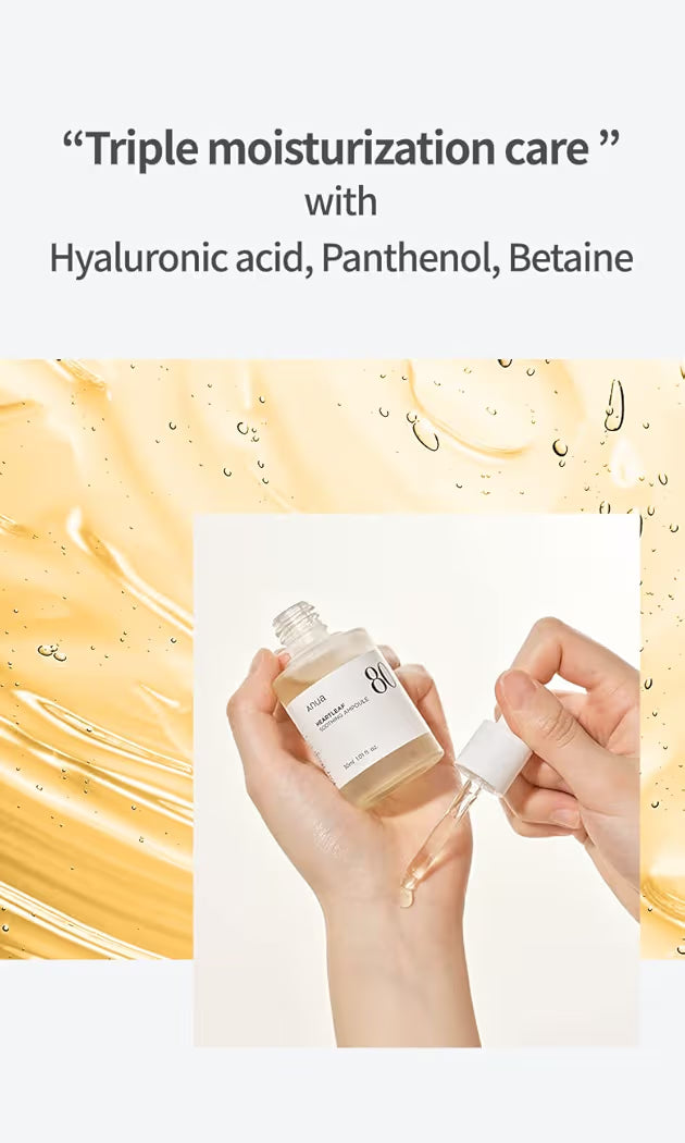 ANUA Korendy Heartleaf 80% Moisture Ampoule - Moisturizing, Brightening 30ml Concentrated Ampoule