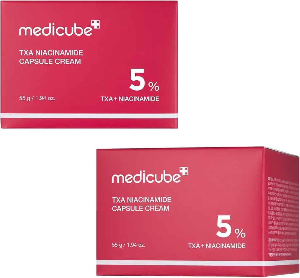 Medicube TXA+Niacinamide Capsule Cream Dual Radiance Moisturizer, Ideal for Use After Spot Care 99_ Pure Acid Korean Skincare