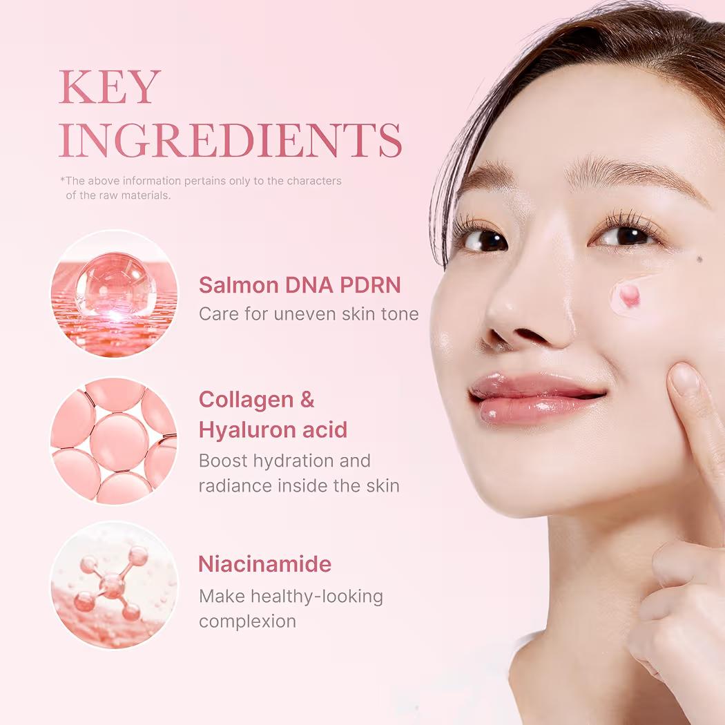 Medicube Salmon DNA PDRN Pink Collagen Capsule Cream, Face Moisturizer  Lightweight Moisturizing Cream
